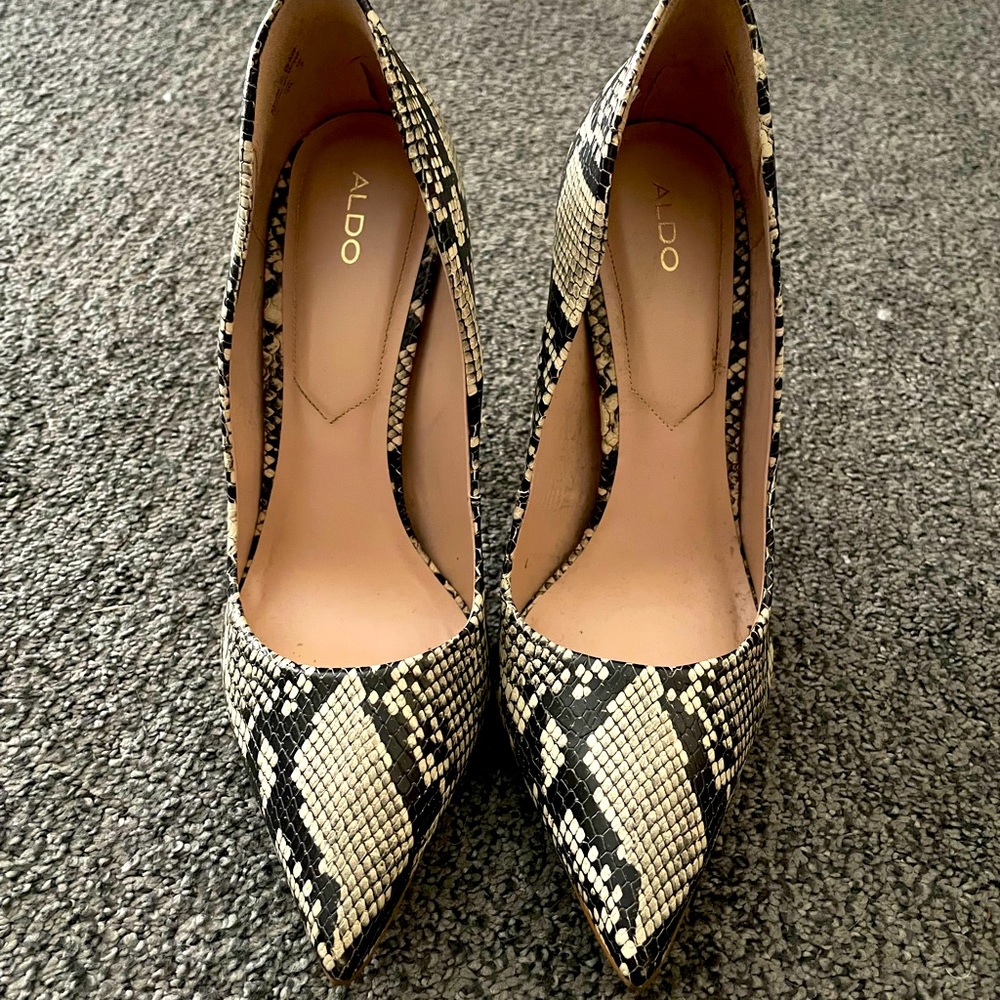Aldo Snake Patterned Heels